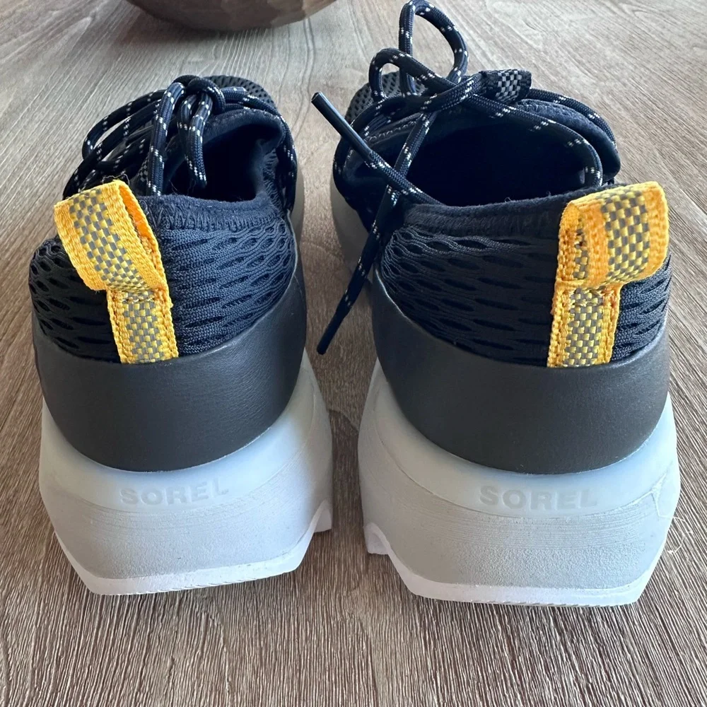 Sorel Kinetic Impact Lace Sneaker Black & White Womens 10 NWB Retail $140 - Picture 6 of 15